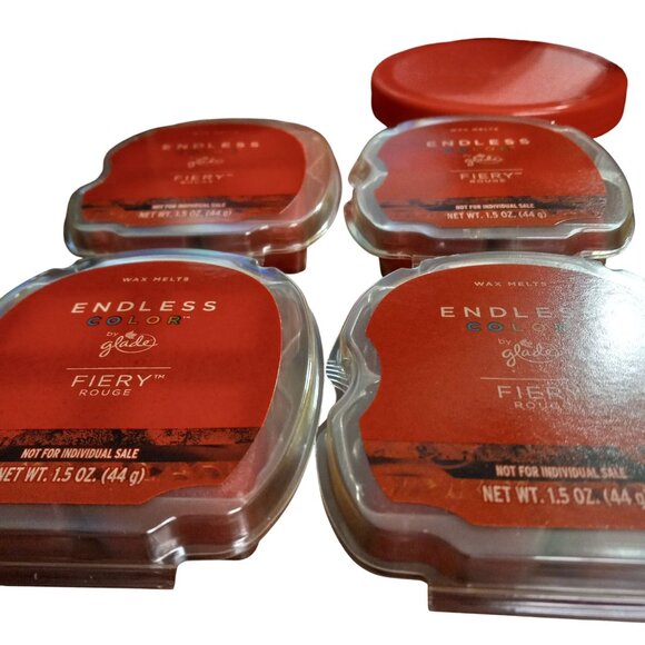 Glade Endless Color Fiery Rouge Scented Wax Melts 6.2 Oz Jar New - Picture 5 of 8